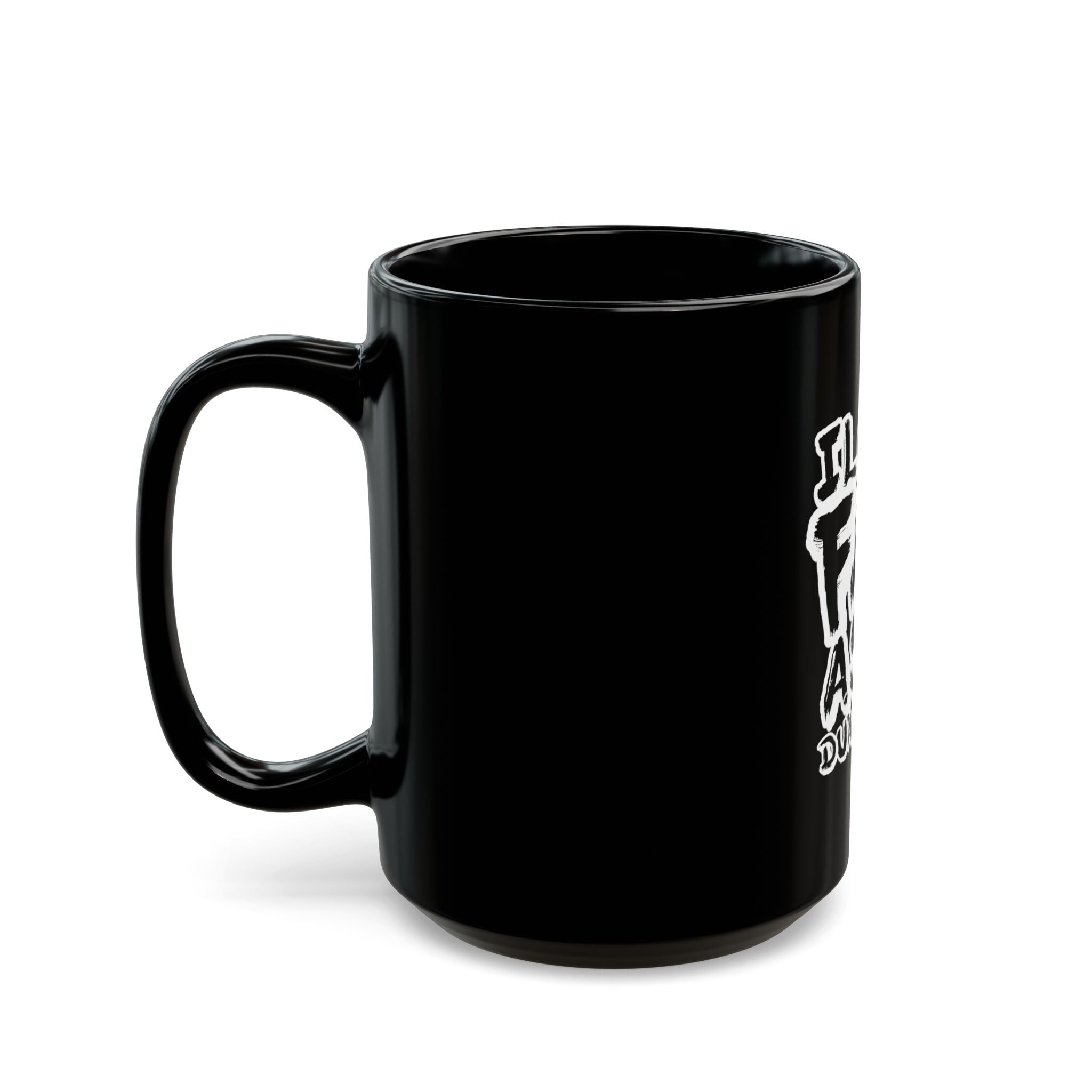 I Love Fat Ass Duallys Black Mug — Funny Truck Lover Coffee Cup (11oz/15oz)