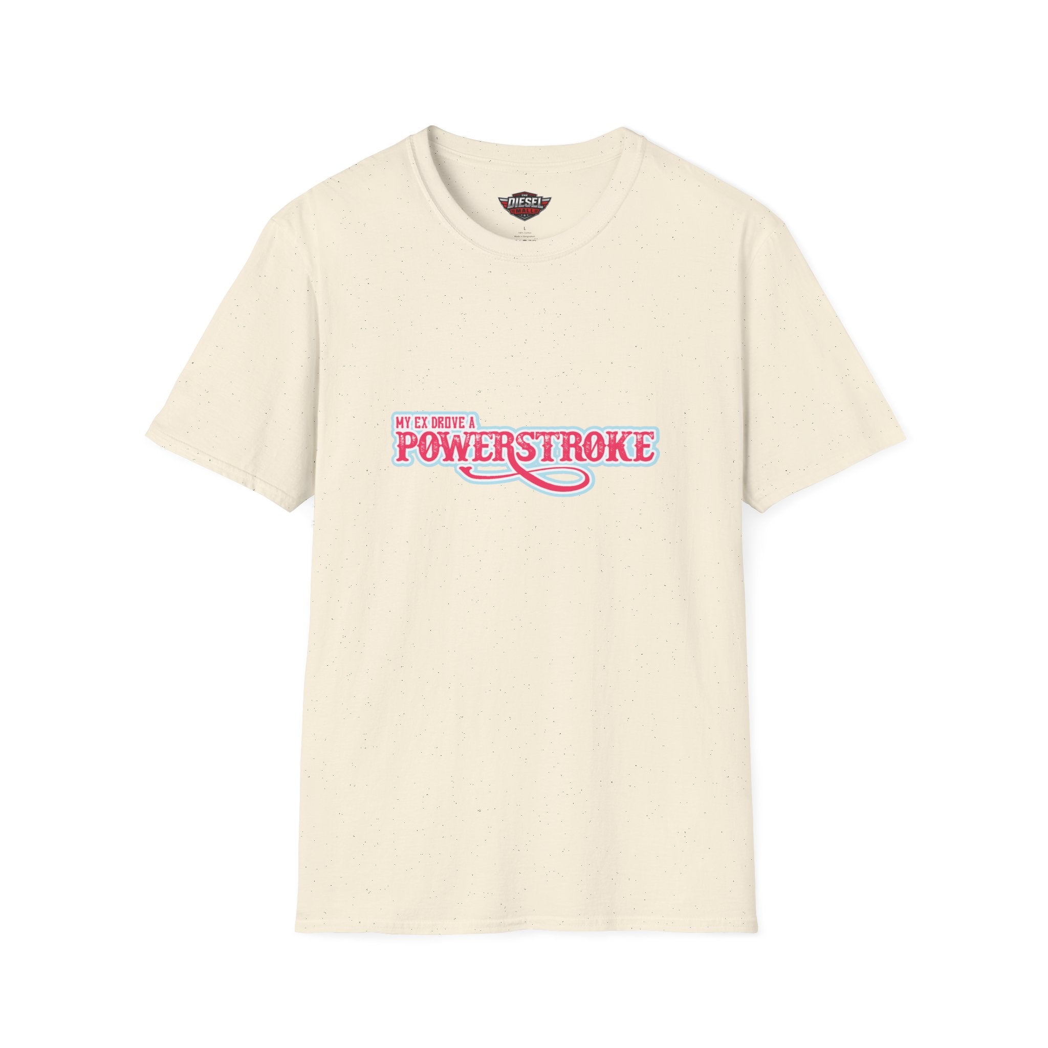 Powerstroke T-Shirt – "My Other Ride Is A Powerstroke" Vintage Pink Diesel Truck Tee