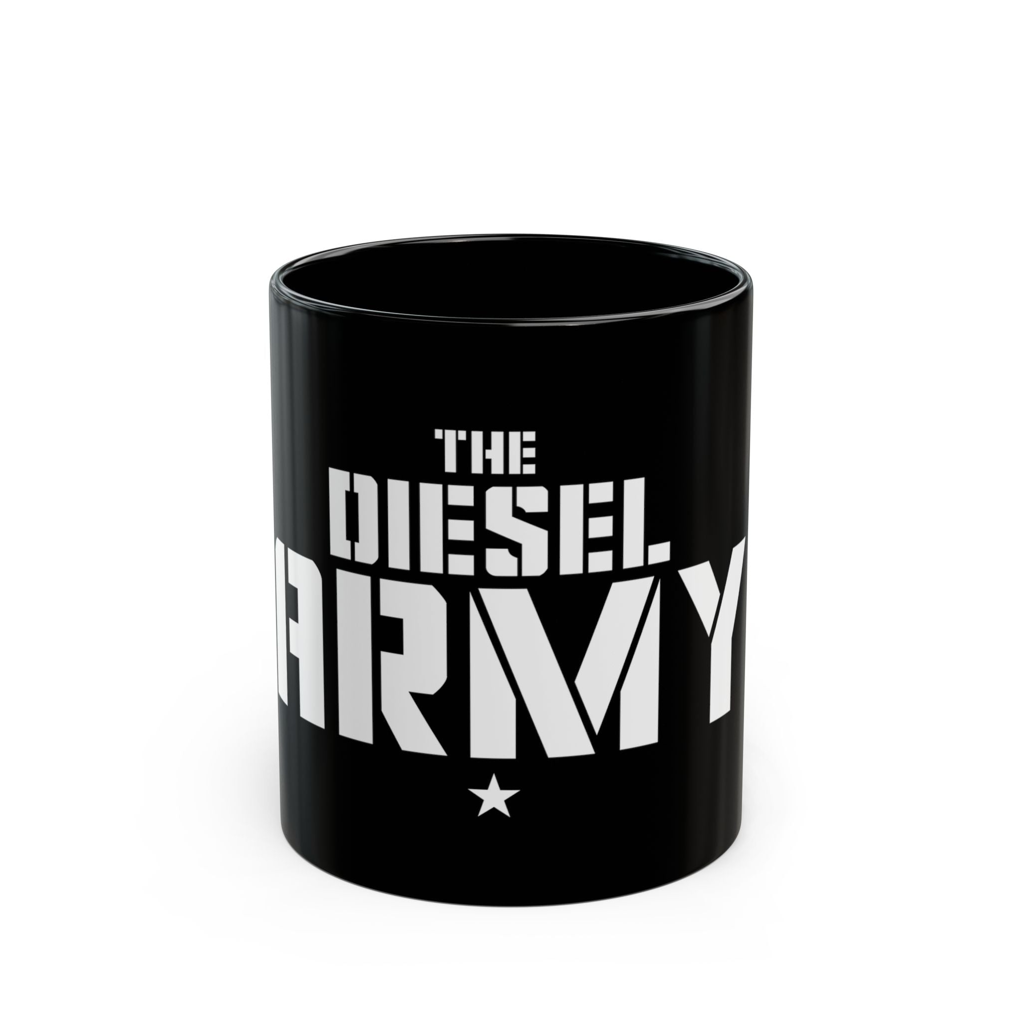 The Diesel Army Black Coffee Mug –  11oz/15oz Ceramic