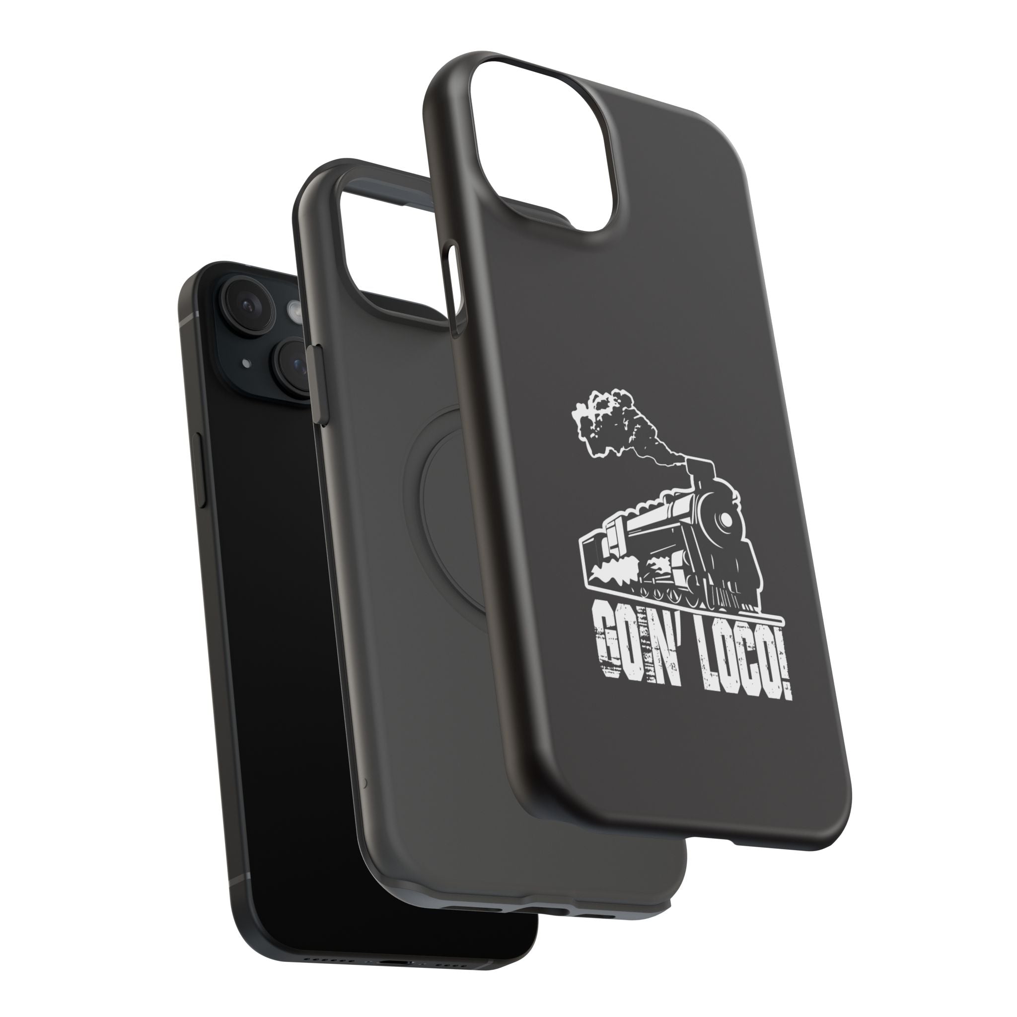 Train Graphic Phone Case — “Goin' Loco!” Impact-Resistant Protective Case
