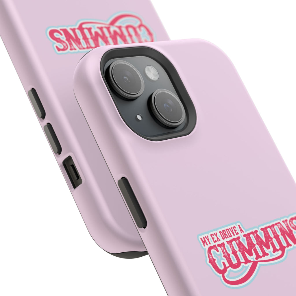 Impact-Resistant Phone Case — "My Ex Drove a Cummins" Pink Protective Cover