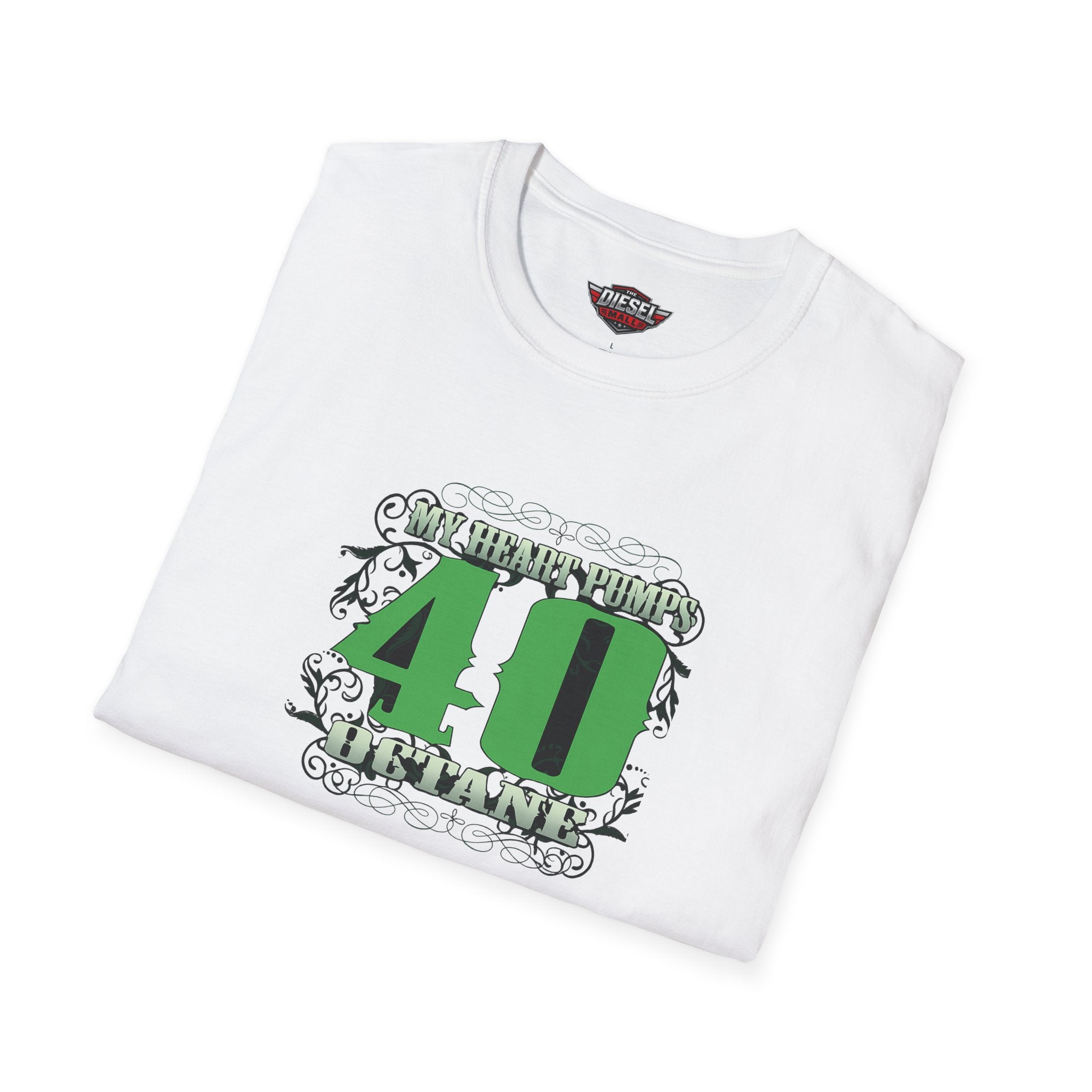 My heart pumps 40 octane — Green Design Tee