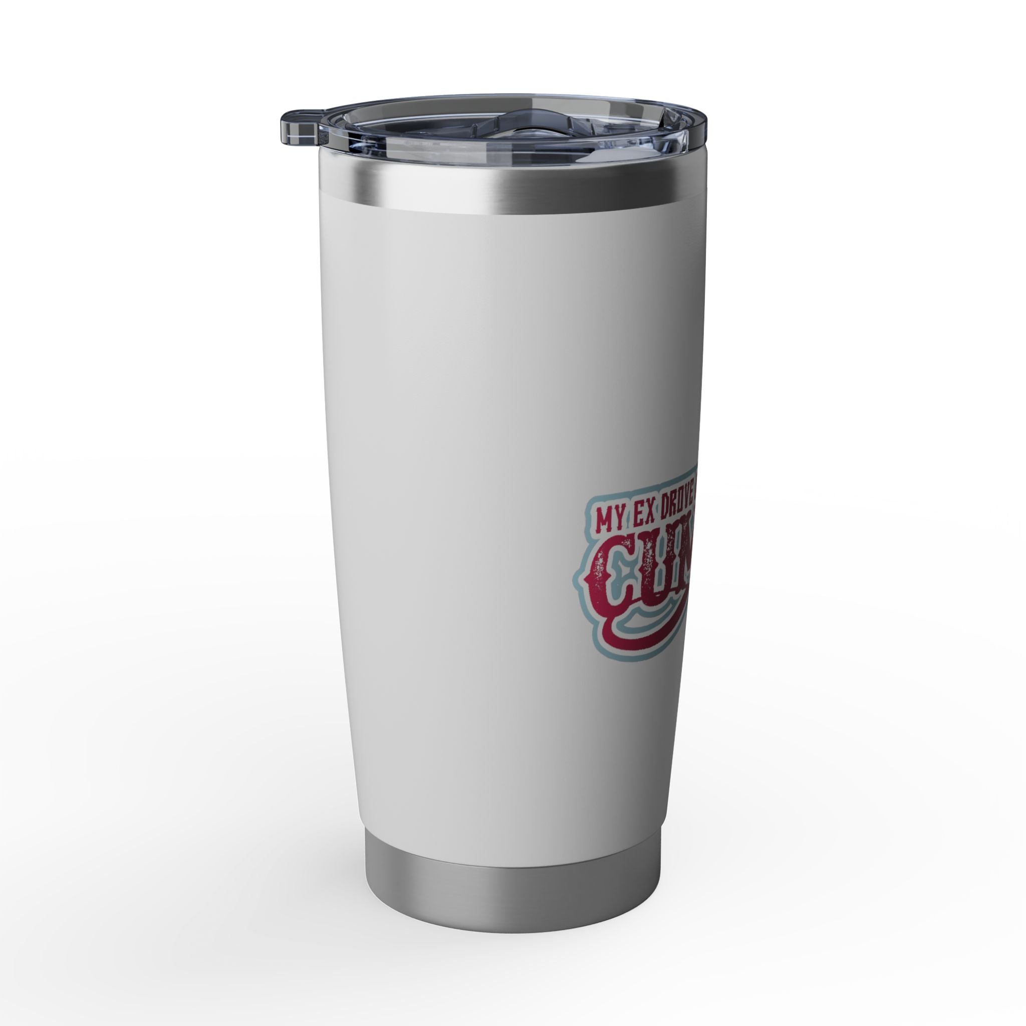 20oz Tumbler — "My Ex Drove a Cummins" Stainless Travel Cup (Insulated, Funny Trucker Gift)