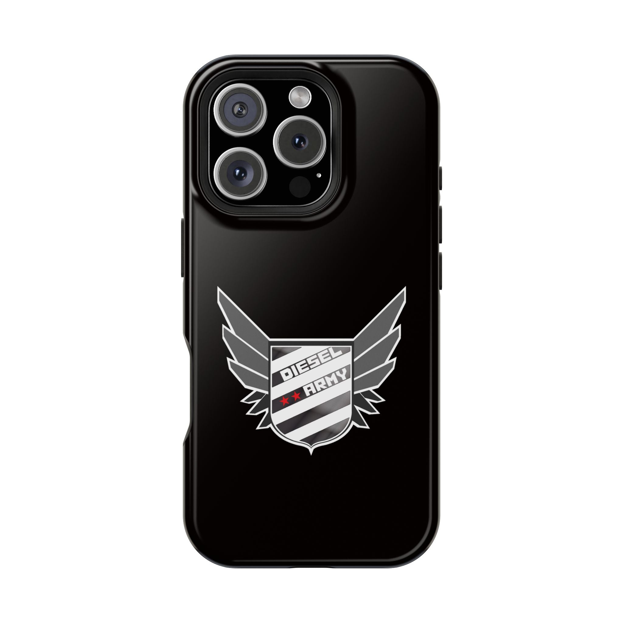 Phone Case — Black Diesel Army Emblem Impact-Resistant Case