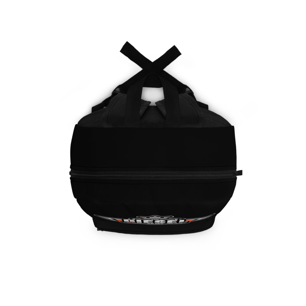Diesel Army Logo Backpack — Rugged Black Motorhead School & Travel Bag