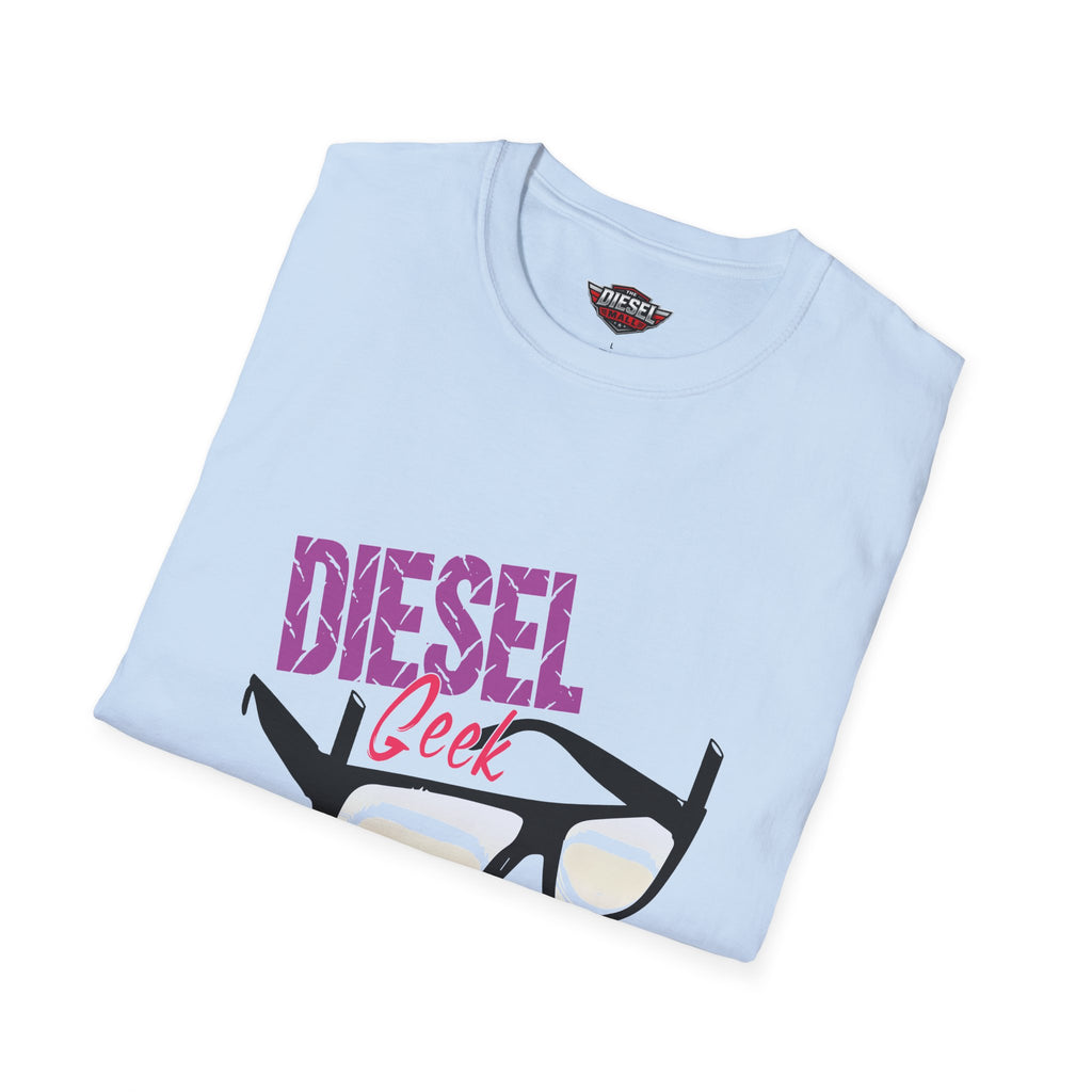 T-Shirt — "Diesel Geek" Graphic Tee with Glasses Design