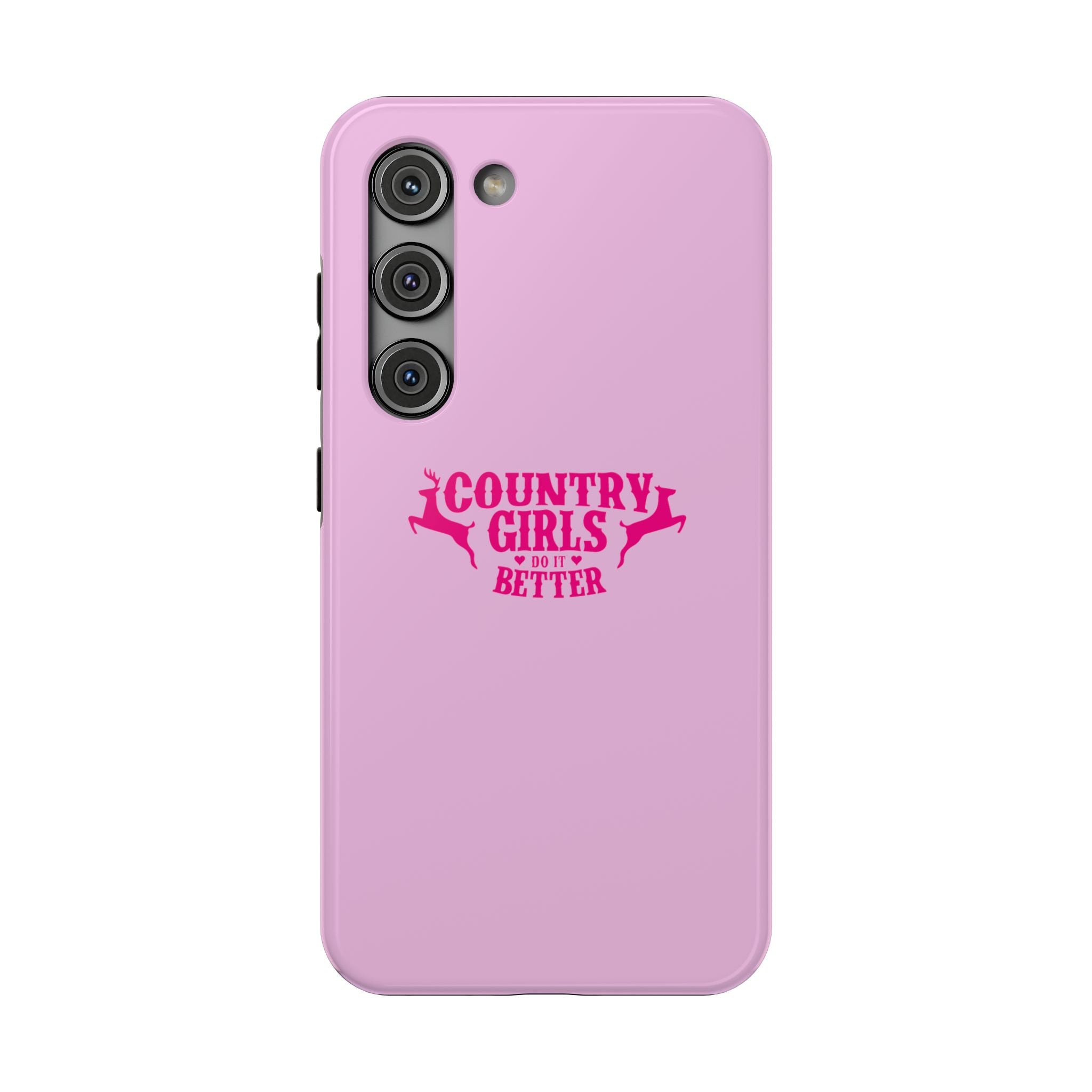 Country Girls Do It Better Pink Impact-Resistant Phone Case