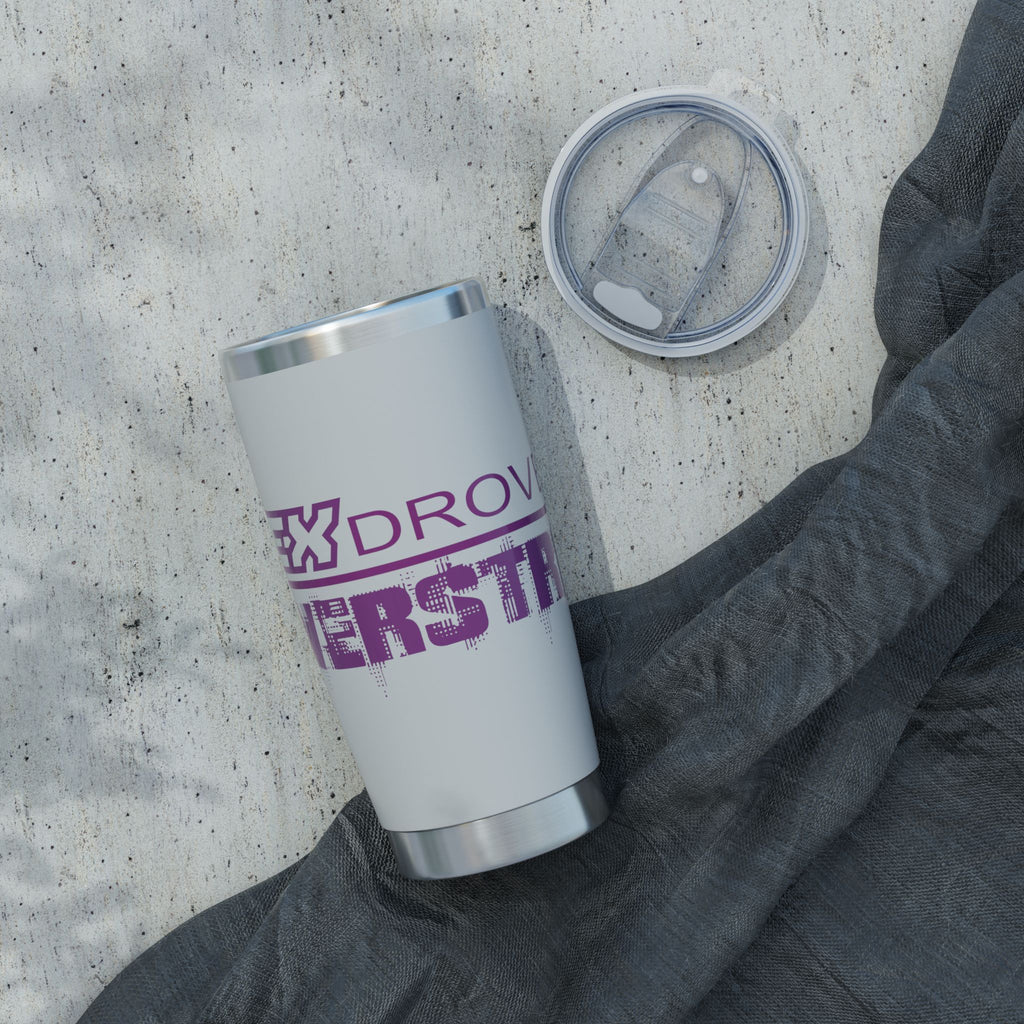 20oz Tumbler — 'My Ex Drove A Powerstroke' Purple Graphic Travel Cup
