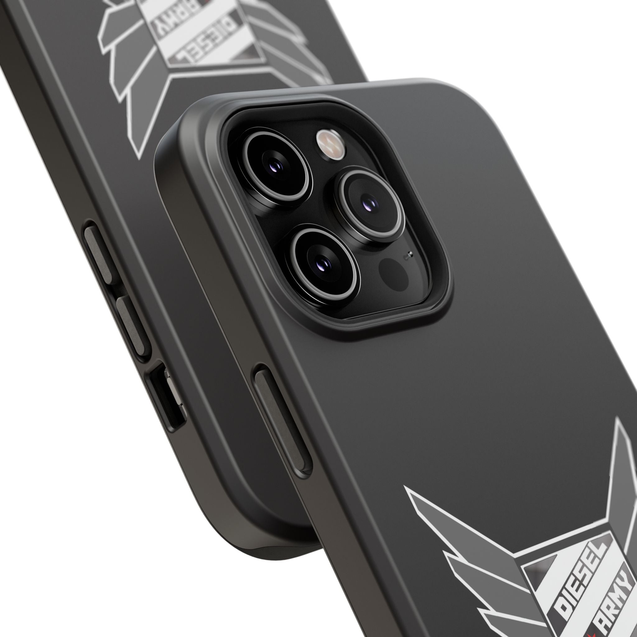Phone Case — Black Diesel Army Emblem Impact-Resistant Case