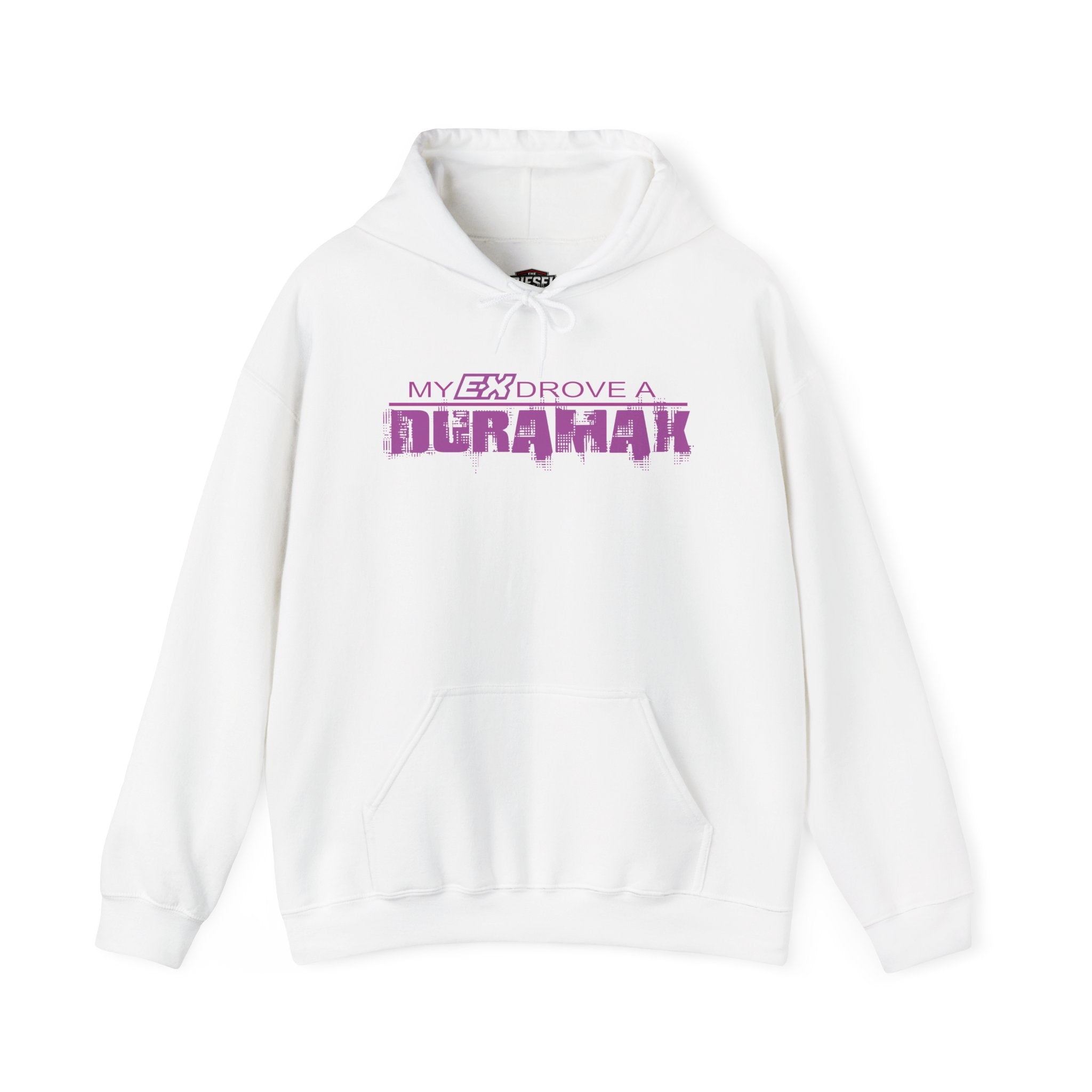 Hoodie – "My Ex Drove a Duramax" Retro Purple Graphic Hoodie