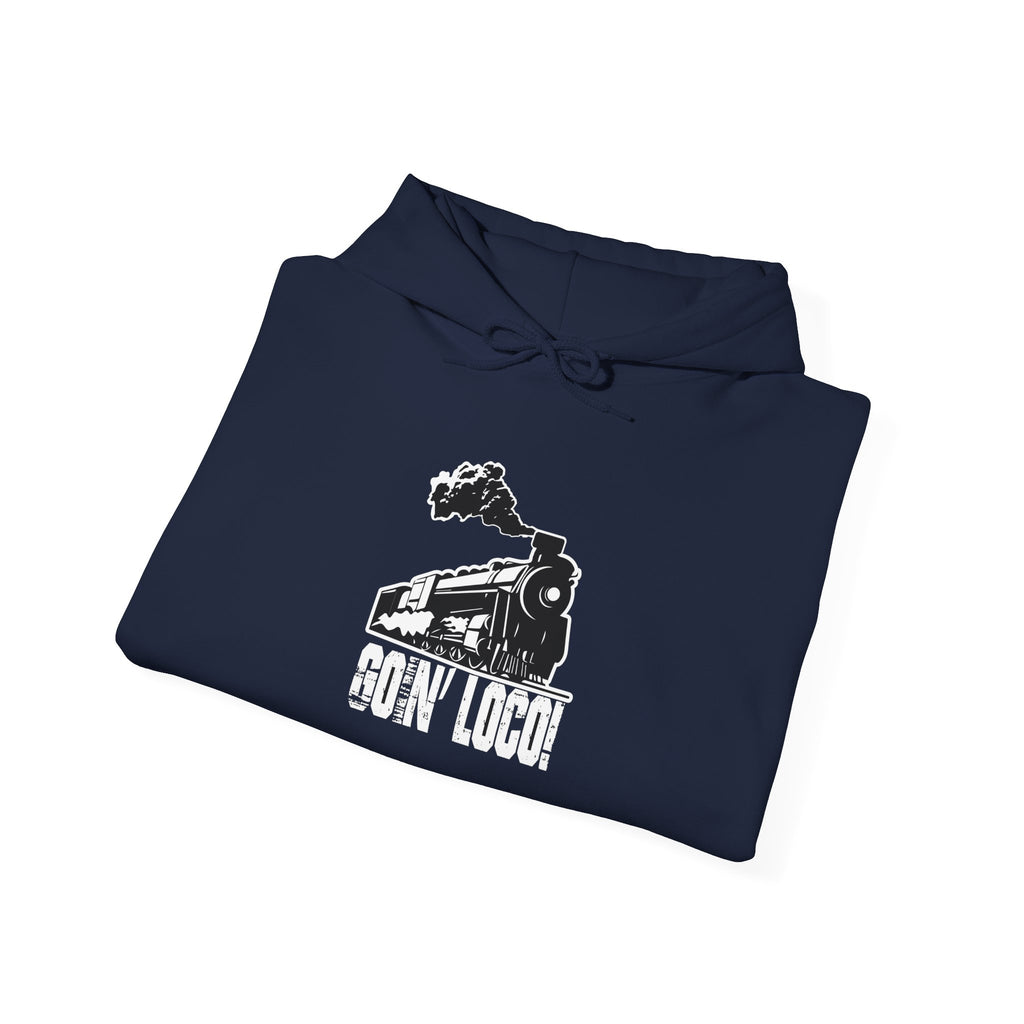 Train Locomotive Hoodie - 'GON' LOCO' Vintage Steam Engine Sweatshirt