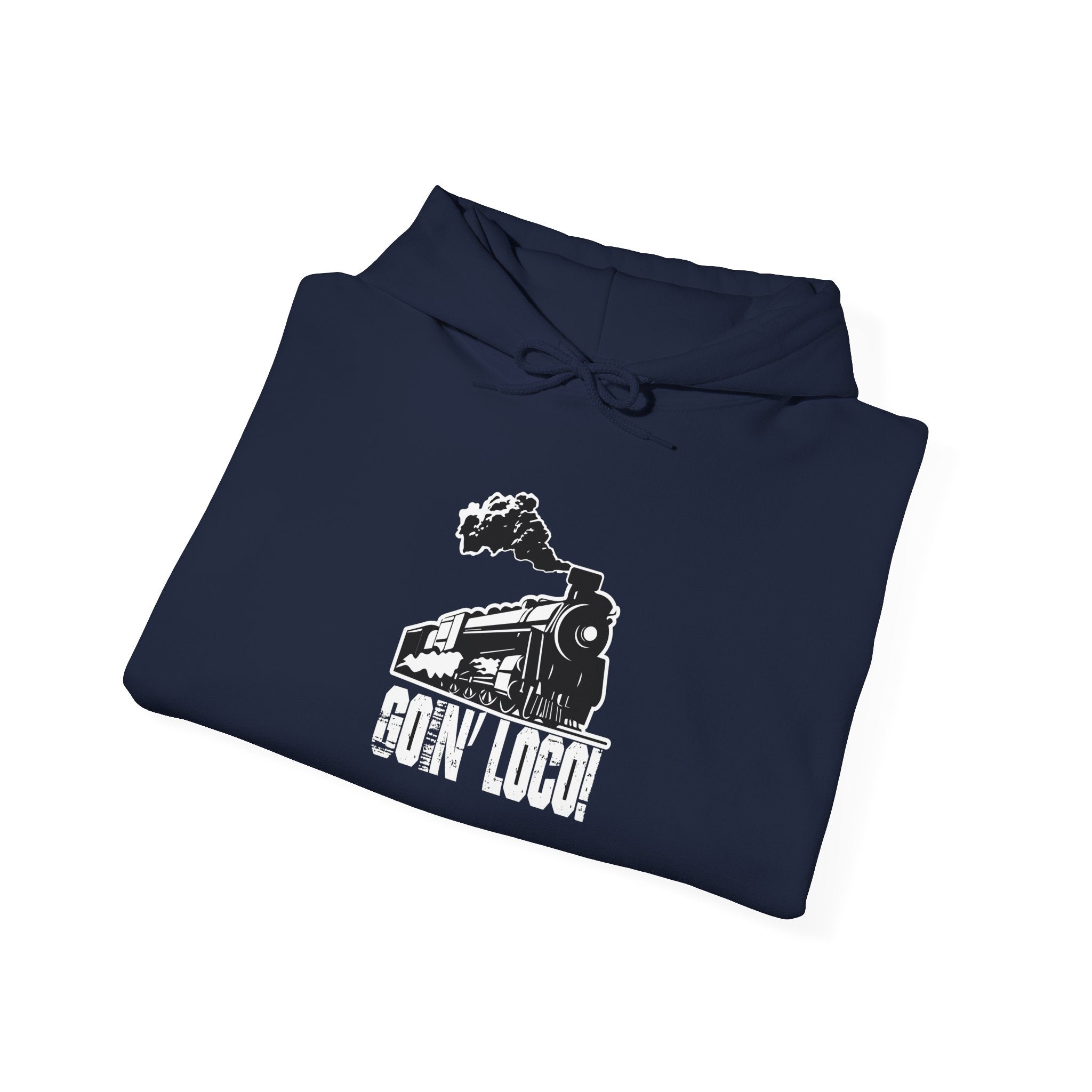 Train Locomotive Hoodie - 'GON' LOCO' Vintage Steam Engine Sweatshirt