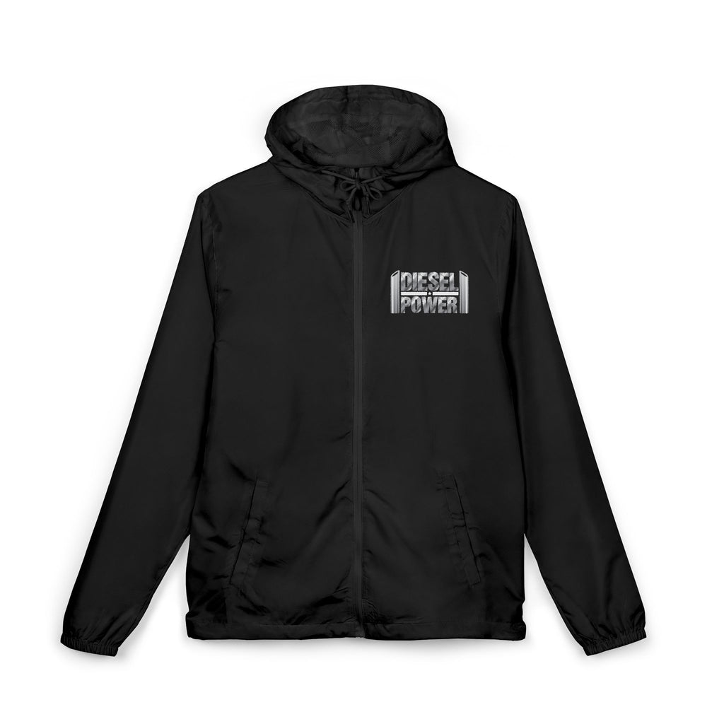 Windbreaker Jacket —  Graphic Full‑Zip Hooded Jacket