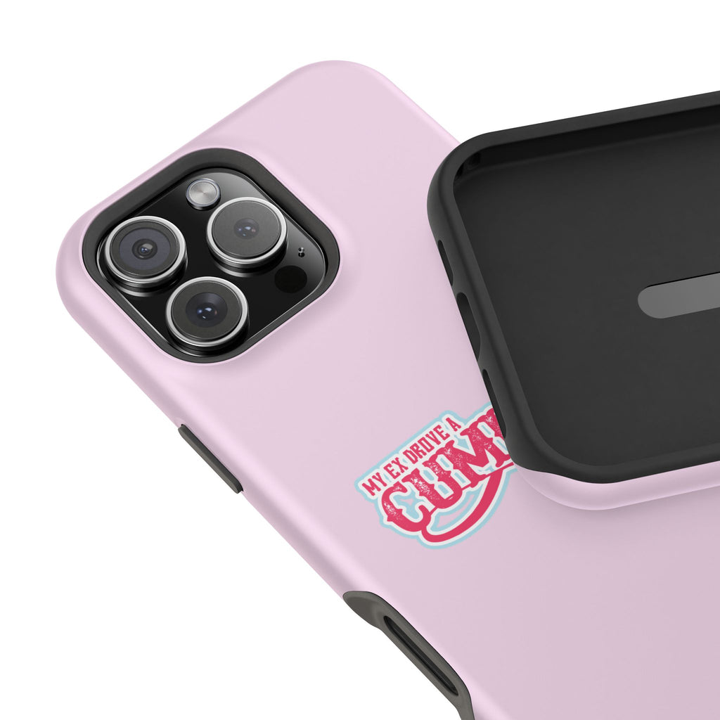 Impact-Resistant Phone Case — "My Ex Drove a Cummins" Pink Protective Cover
