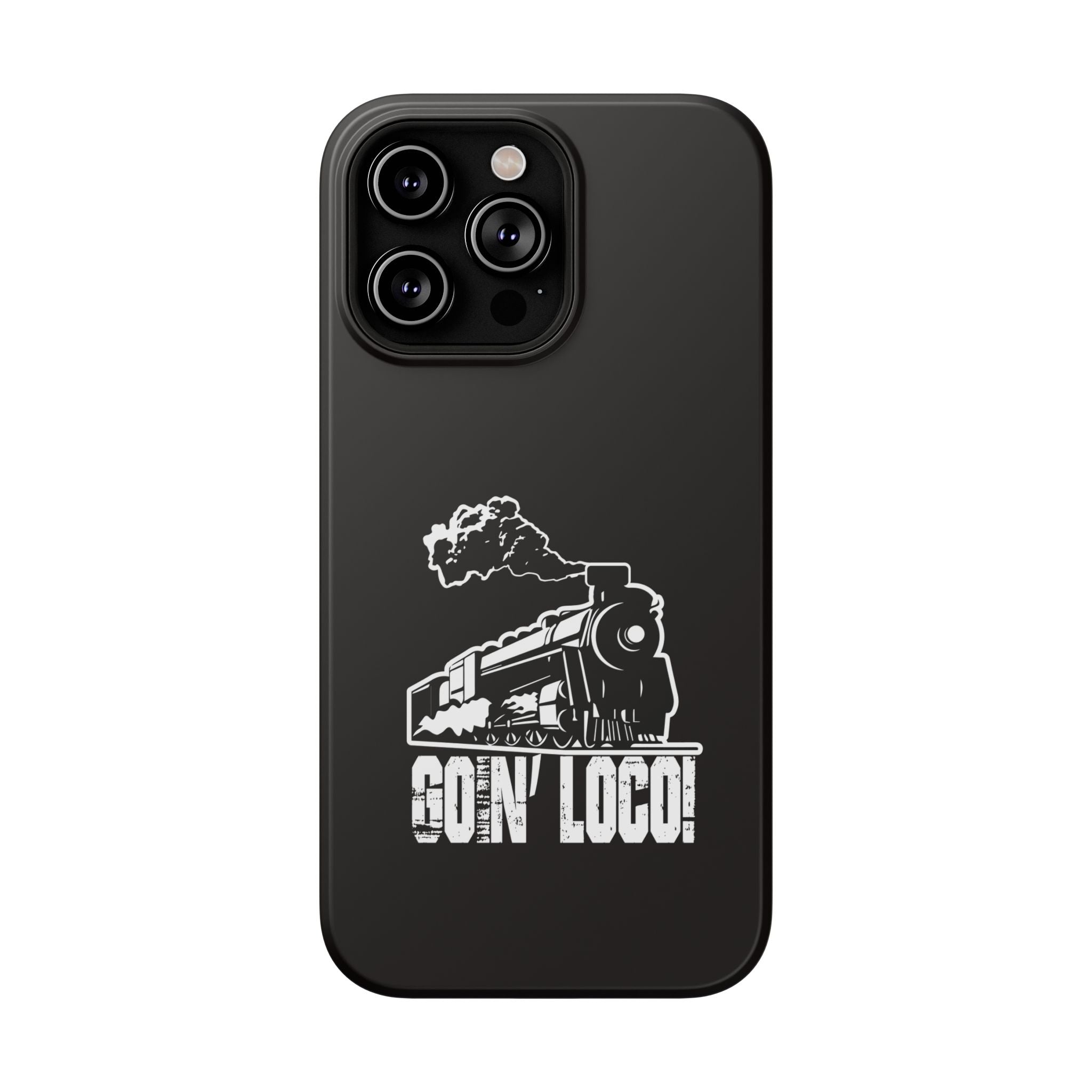 Train Graphic Phone Case — “Goin' Loco!” Impact-Resistant Protective Case