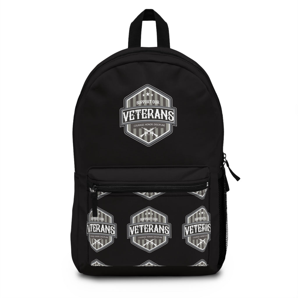 Veterans Shield Backpack — Military Tribute Bag for Veterans & Supporters