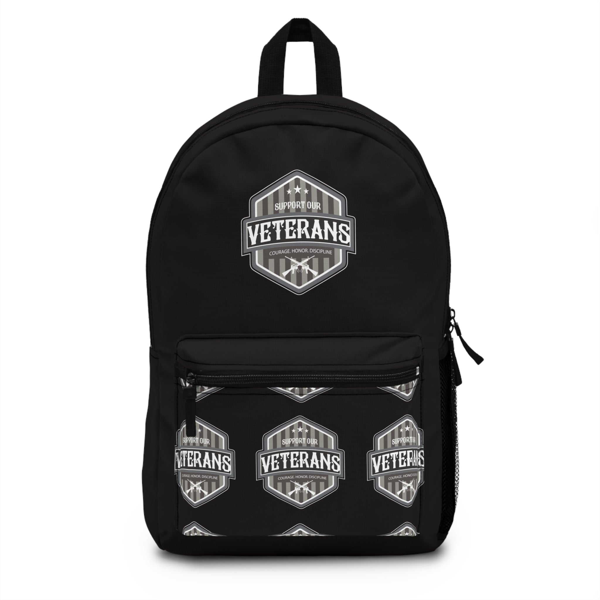 Veterans Shield Backpack — Military Tribute Bag for Veterans & Supporters