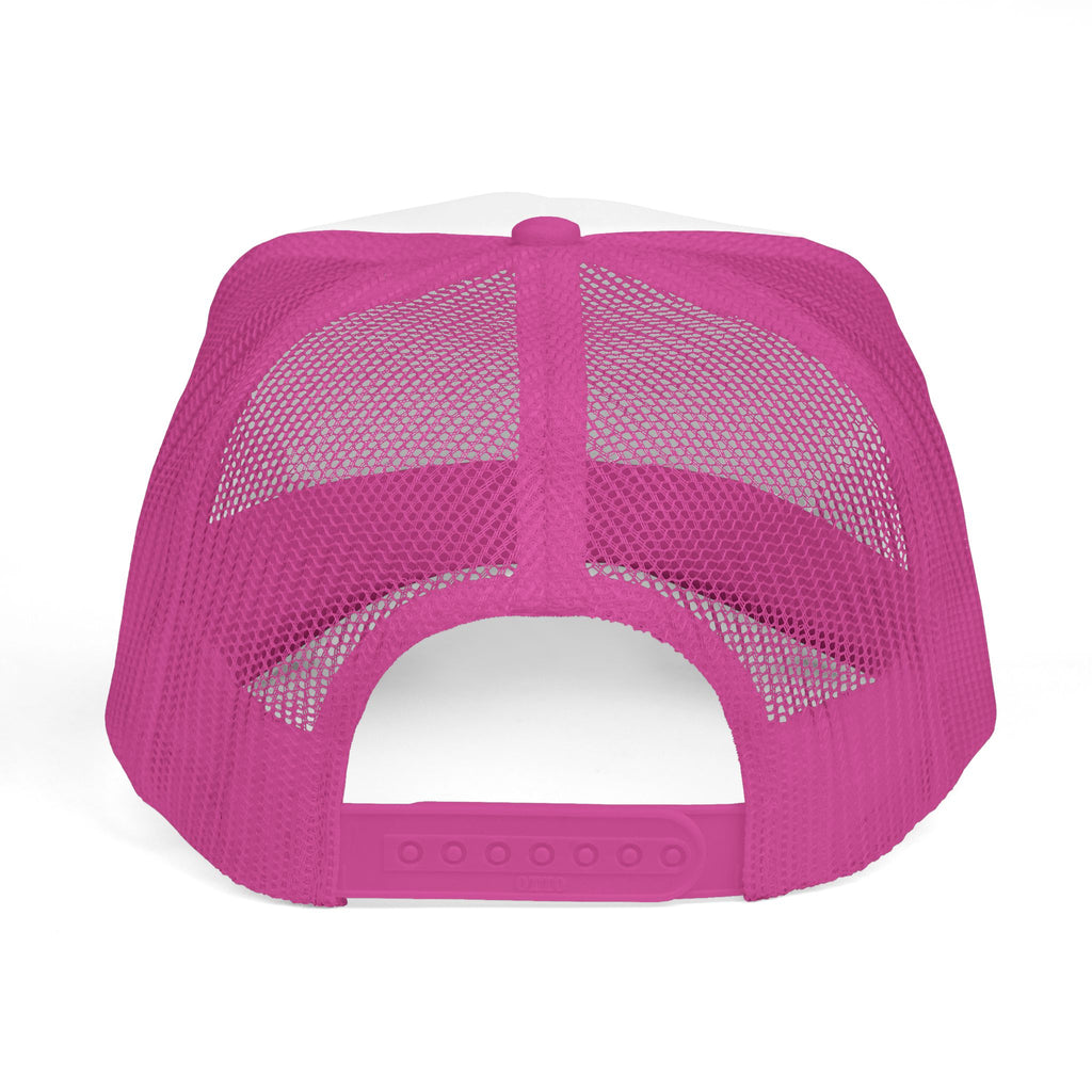 Powerstroke Trucker Hat — Pink Women's Mesh Cap with Automotive Logo