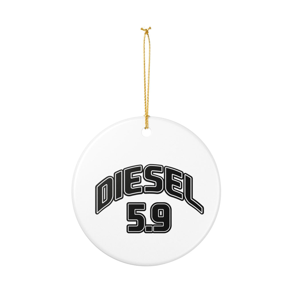 Diesel 5.9 Ceramic Ornament — Truck & Engine Lover Holiday Decoration
