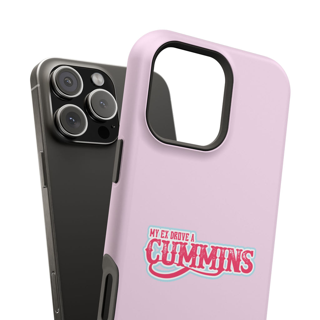Impact-Resistant Phone Case — "My Ex Drove a Cummins" Pink Protective Cover