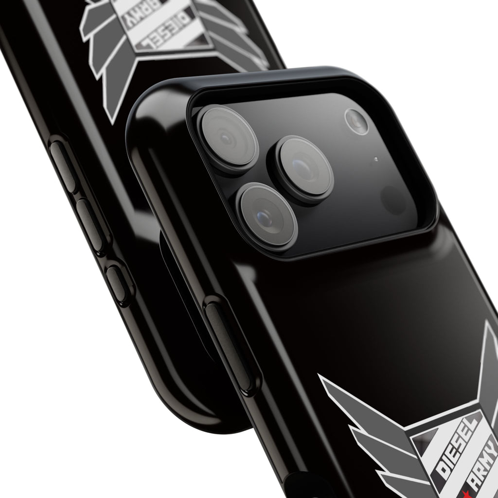 Phone Case — Black Diesel Army Emblem Impact-Resistant Case