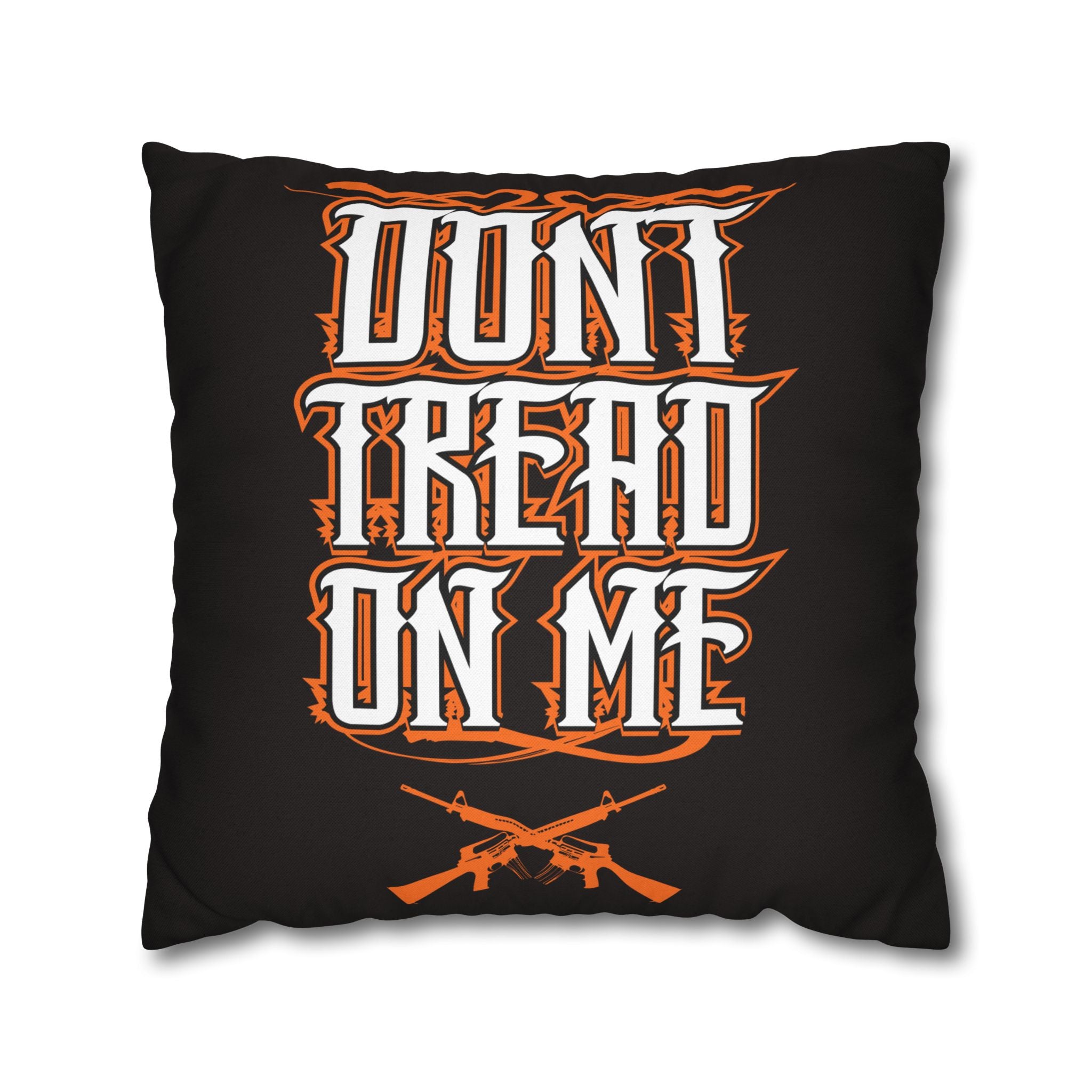 Don't Tread On Me Square Pillow — Patriotic Gadsden-Style Decorative Throw