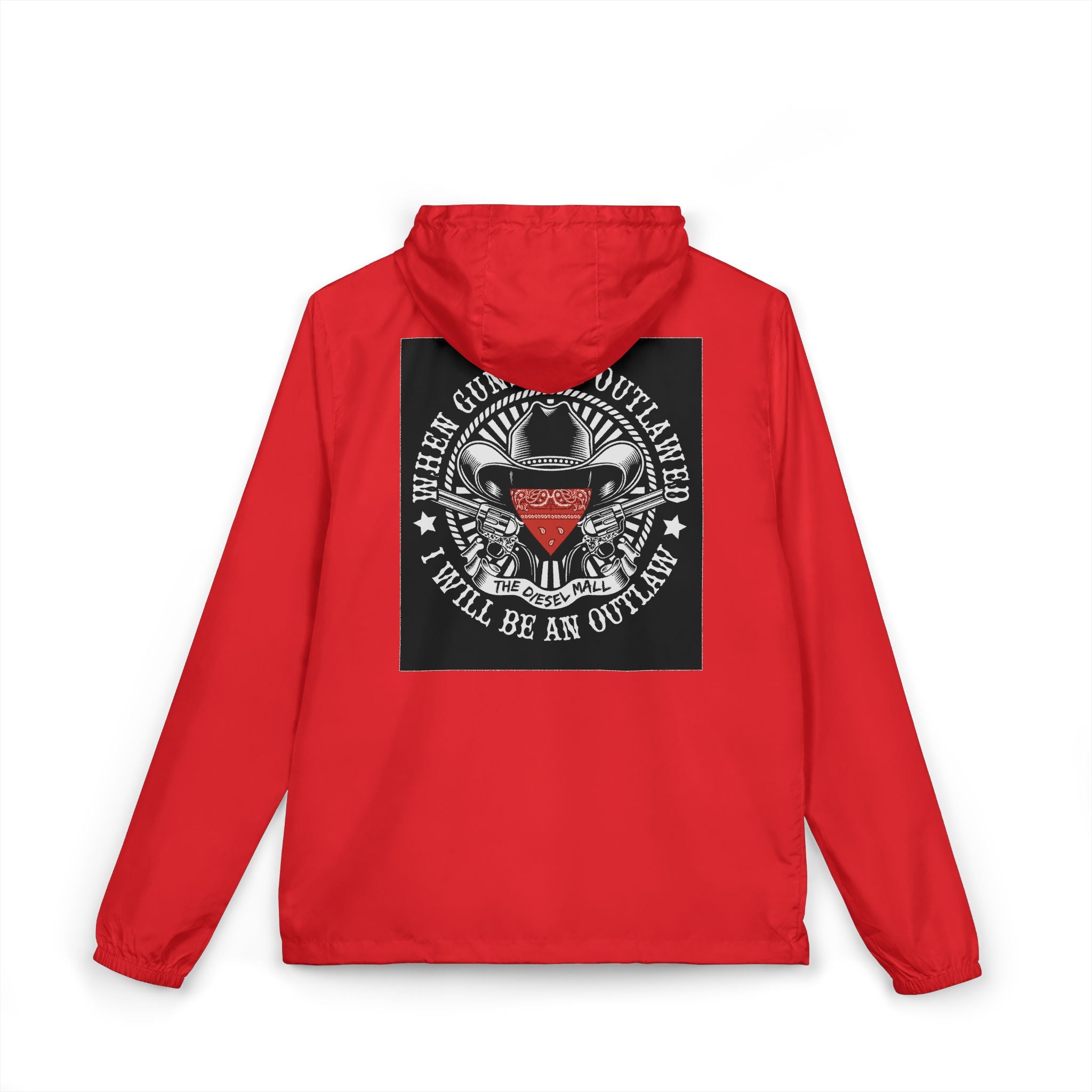 Windbreaker Jacket — Vintage Outlaw Patch Design