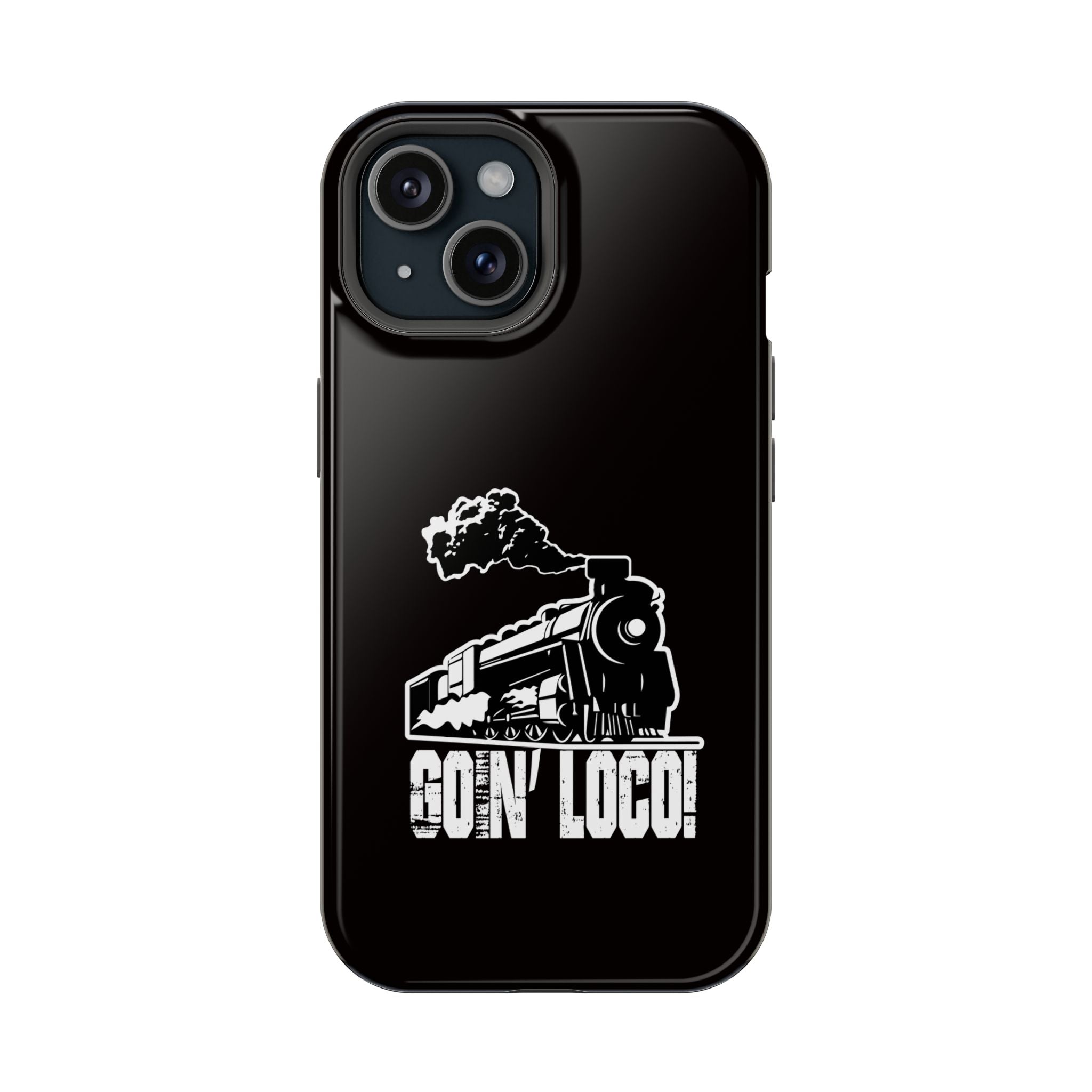 Train Graphic Phone Case — “Goin' Loco!” Impact-Resistant Protective Case