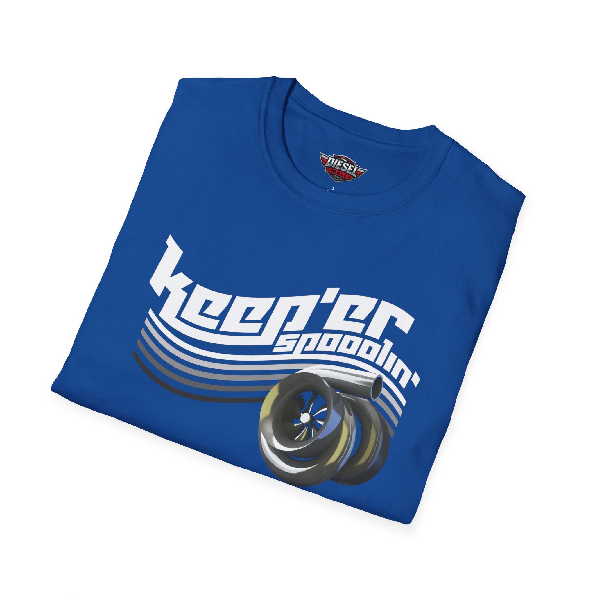Skateboarder Graphic T-Shirt — “Keeper Goodin” Retro Wheels Design