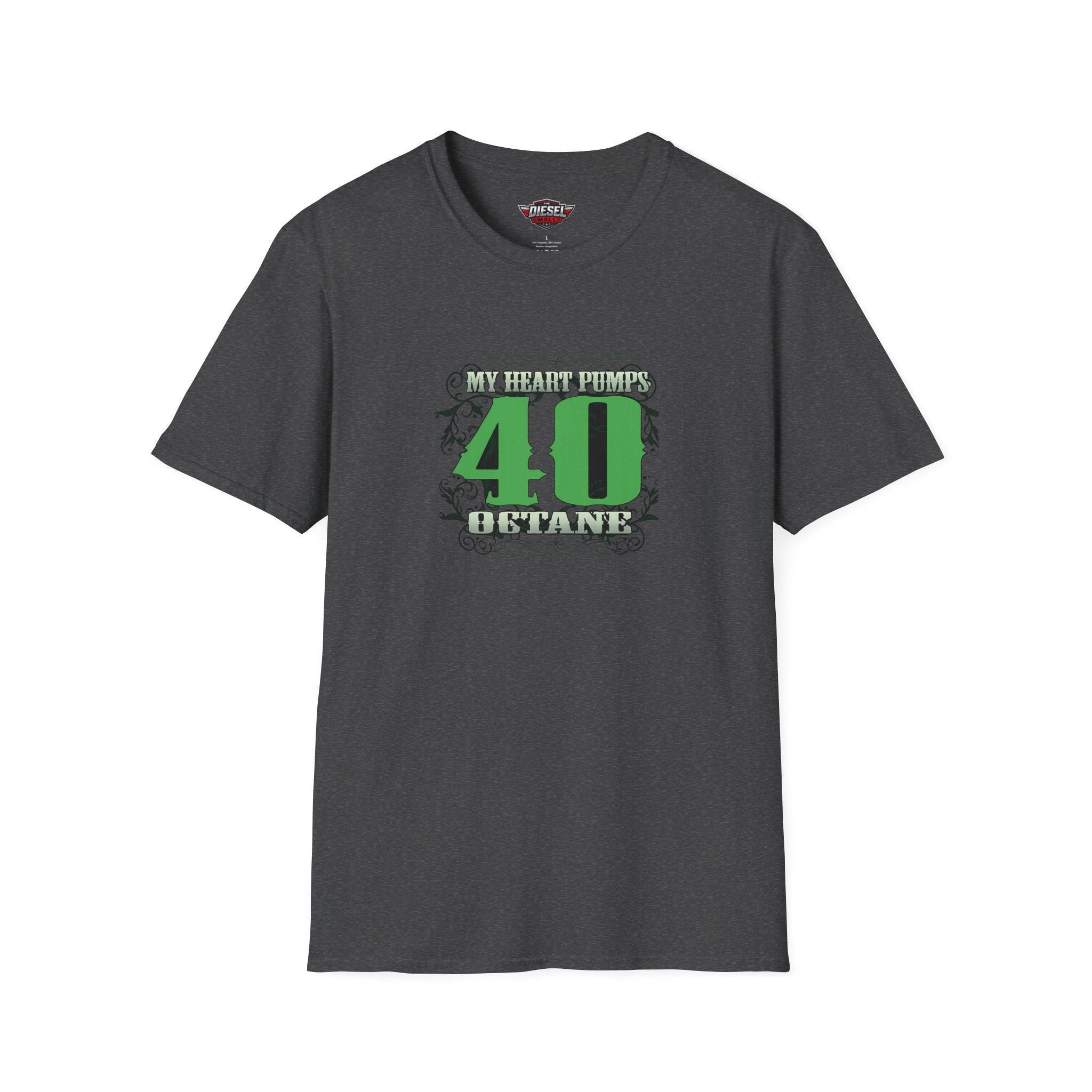 My heart pumps 40 octane — Green Design Tee